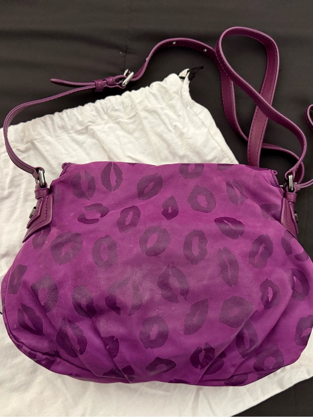 Marc by Marc Jacobs Purple Lip-Print Crossbody Bag - Picture 8 of 11